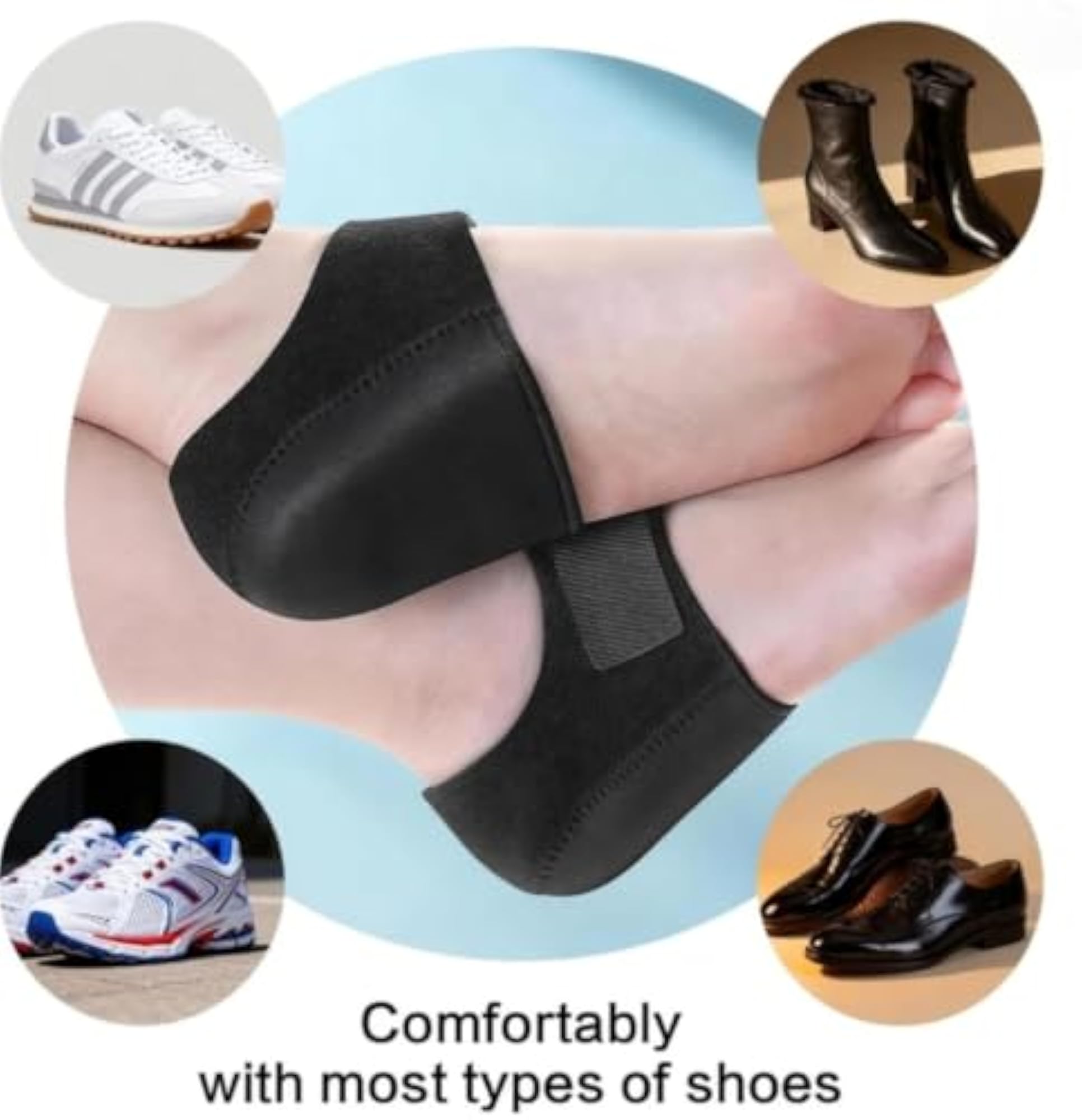 Orthotics Heel Protector for Heel Pain Relief, Gel Heel Pad